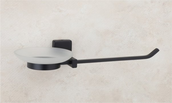 Napkin Ring with Glass Soap Dish